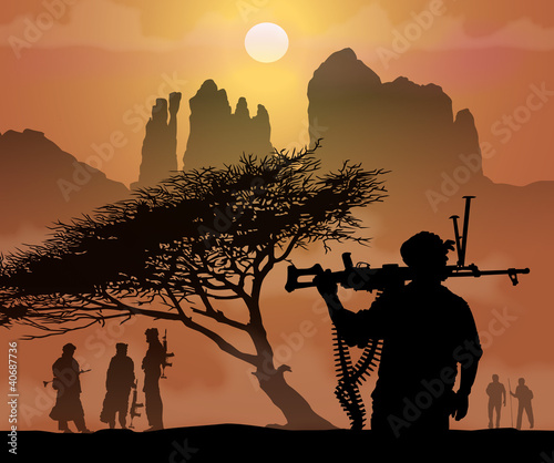 Illustration: Soldats sahariens 4 Soldats sahariens 4