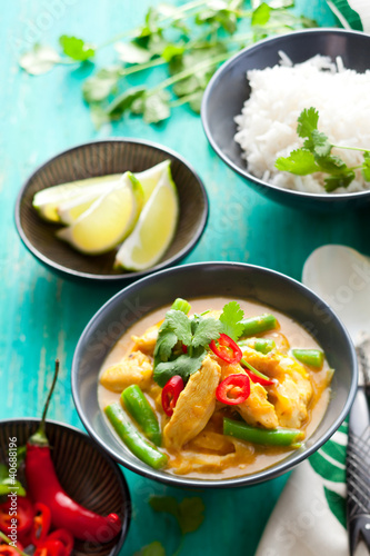 Photo: Chicken curry with rice Chicken curry with rice