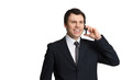 manager spricht am mobiltelefon
