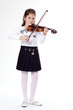 Young girl playing the violin
