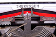 Impressum Type Front