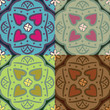Seamless ornate backgrounds with hearts Seamless ornate backgrounds with hearts
