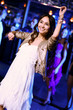 Young woman having fun at nightclub disco Young woman having fun at nightclub disco