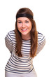 Young positive woman