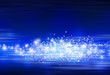 Hintergrund - Weisser Glitzer auf Blau