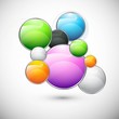 Abstract web design new circle icon bubble vector Abstract web design new circle icon bubble vector