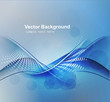 new blue shiny wave composition vector