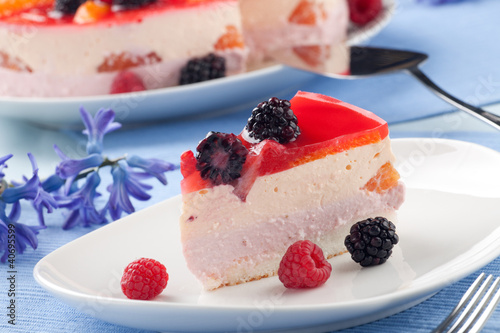 Photo: Piece of Fruit Yogurt Cake Piece of Fruit Yogurt Cake