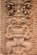Sandstone carvings on wall in Prasat Khao Panom Rung, Buriram