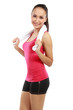 Photo: fitness woman portrait looking at camera fitness woman portrait looking at camera
