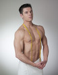 sportsman proud of his muscles sportsman proud of his muscles