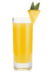 Pineapple juice in a glass Pineapple juice in a glass