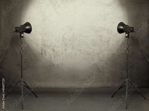 Photo: photo studio in old grunge room photo studio in old grunge room