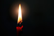 burning red candle burning red candle