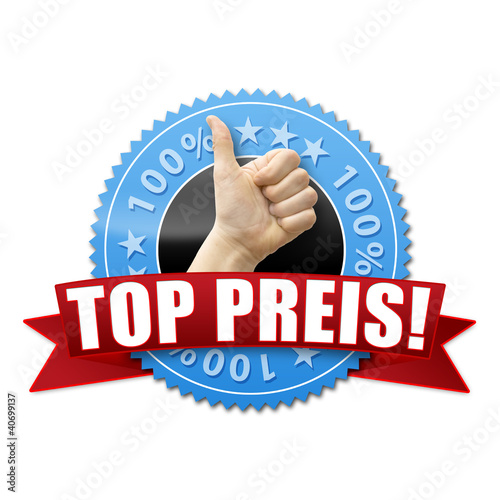 Foto: Top Preis! Button, Icon Top Preis! Button, Icon