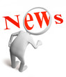 Man and news