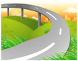 Overpass over Green Landscape