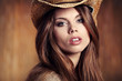 sexy woman with cowboy hat sexy woman with cowboy hat