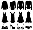 Vector: illustration of special black woman clothes and accessories illustration of special black woman clothes and accessories