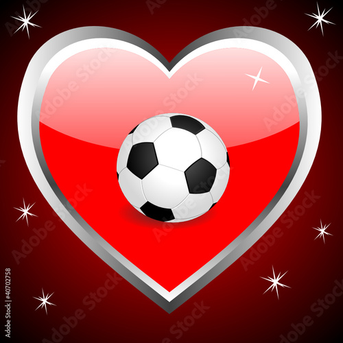 Vetor: I love soccer I love soccer