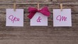 you and me