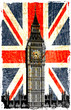drapeau anglais  big ben vertical