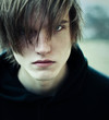 portrait of a handsome guy. photos in cool colors