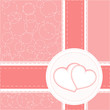 valentine heart wedding card vector background