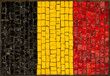 artistic Belgium flag