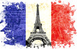 drapeau france paris tour eiffel