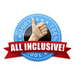 All inclusive! Button, Icon