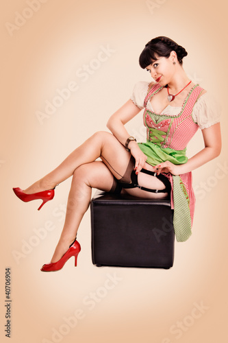 Photo: pin up girl im Dirndl pin up girl im Dirndl