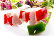raw chicken shashlik with pepper raw chicken shashlik with pepper