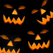 Halloween pumpkin, isolated on black background