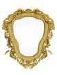 Barock Spiegel Gold 3D