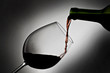 Glass and bottle of wine