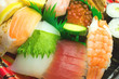 Japanese sushi , traditional japanese food Japanese sushi , traditional japanese food
