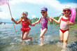 Fun kids on the beach