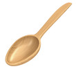 Wooden spoon isolated on white background
