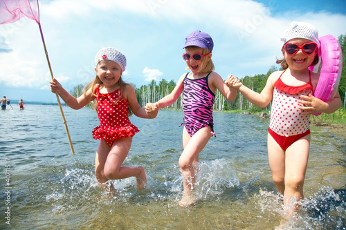Photo: Fun kids on the beach Fun kids on the beach