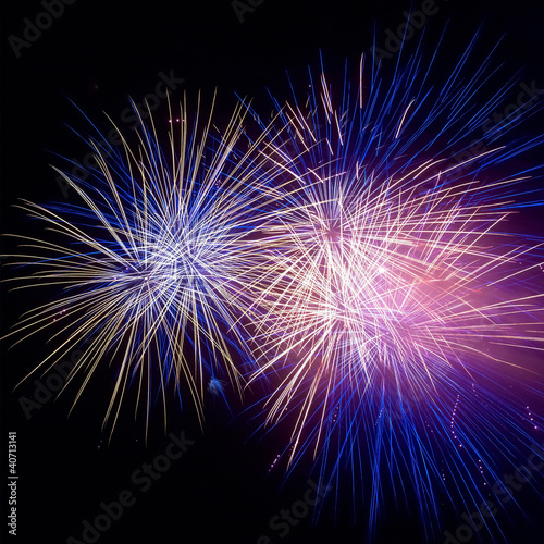 Photo: Colorful fireworks Colorful fireworks