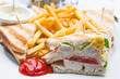 canvas print picture - chicken sandwich
