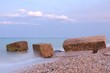 Strand mit steinen