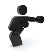 boxen boxing symbol 3d