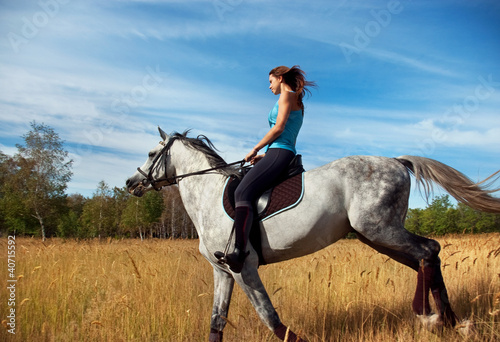 Photo: Girl on a horse Girl on a horse