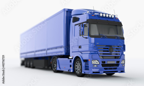 Illustration: Truck on a light background Truck on a light background
