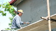 Video: Plasterer Working Plasterer Working