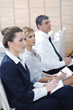 business people group on seminar