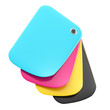 CMYK color glossy palette isolated CMYK color glossy palette isolated