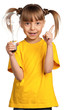 Girl with light bulb